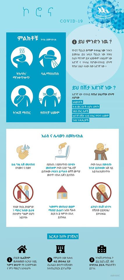 Les bonnes pratiques anti covid en amharique